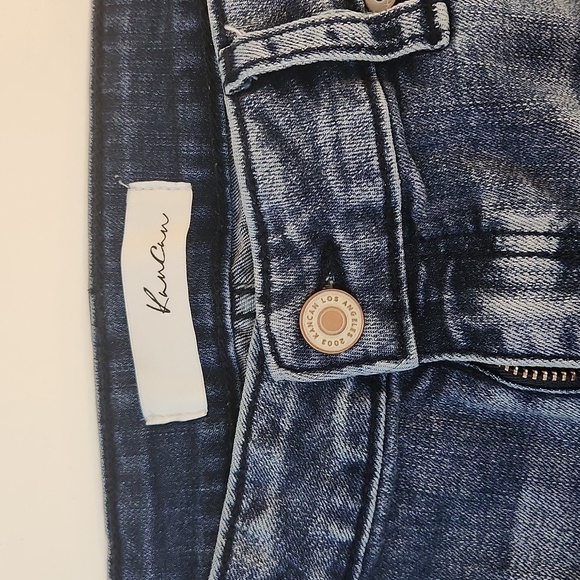 KanCan Estillo Distressed Ripped Jeans High Rise Medium Wash Women's Sz 13/30 - Picture 13 of 14